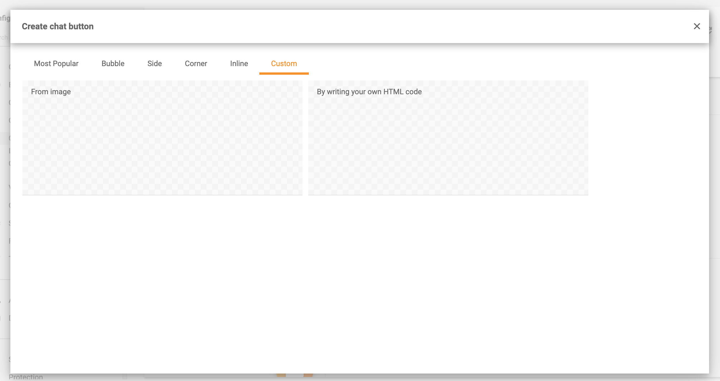 Tilpasselig chat button LiveAgent