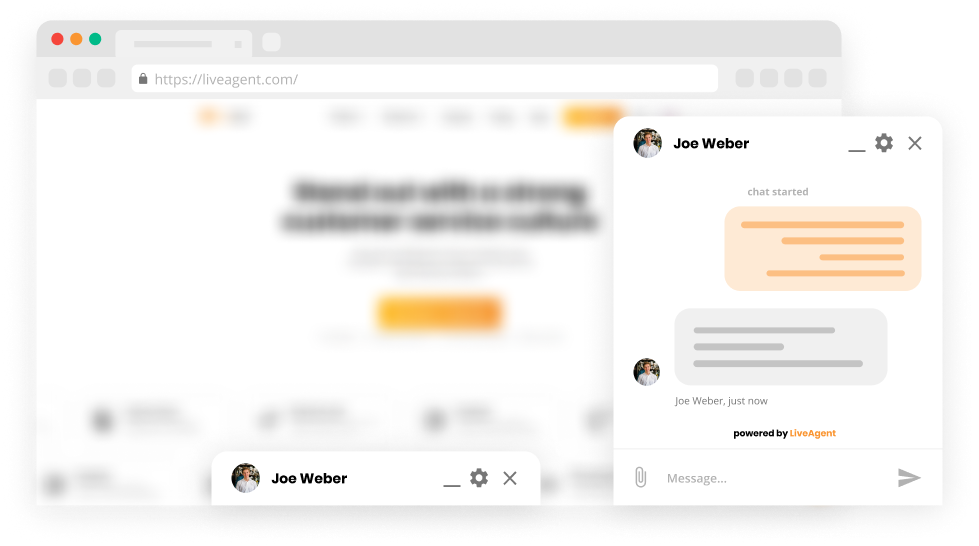 Fastgjort chat-vindue