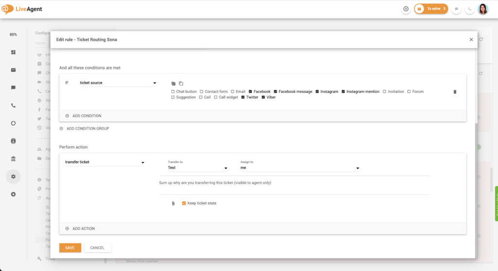 Opsætning af ticketruting-regler - Del 2