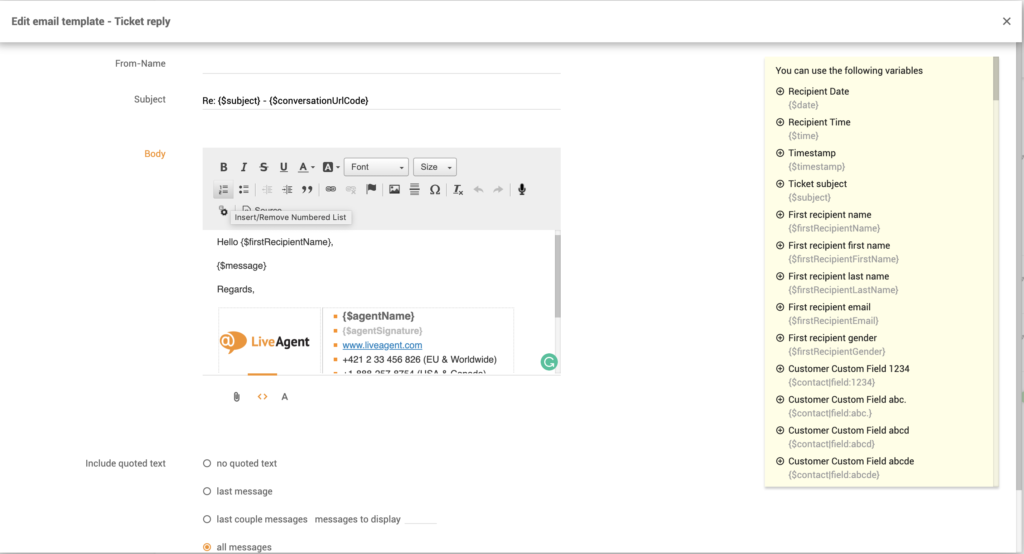 Email-skabelon-tilpasning