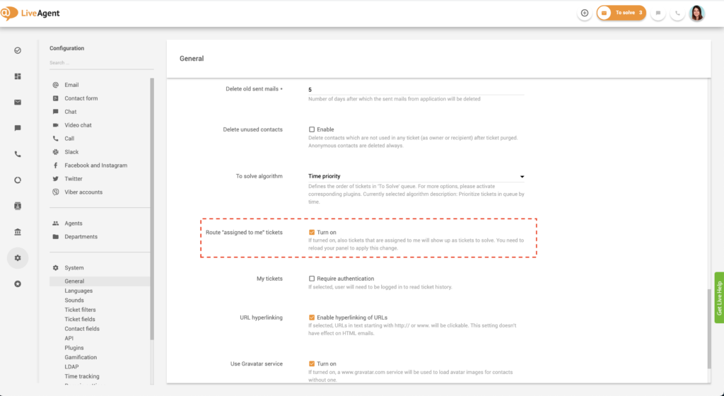 Indstillinger for selv-tildeling til At Løse-knap