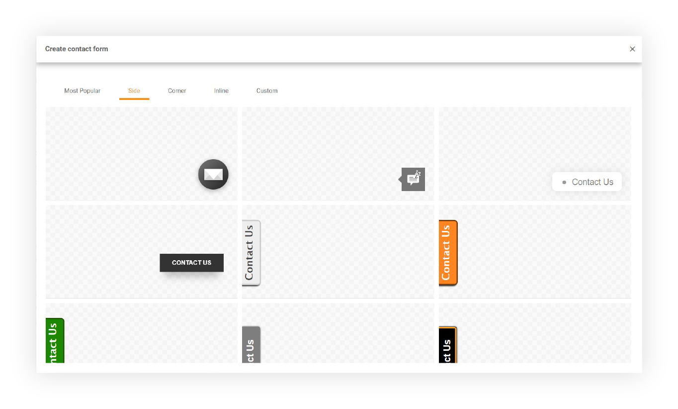 LiveAgent kontaktformular-galleri