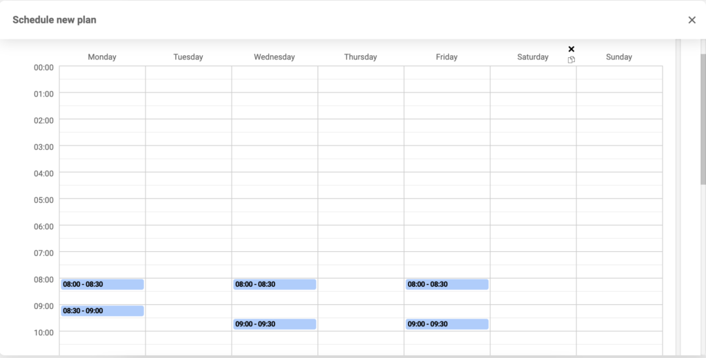 Utstyrsplanleggingskonfigurasjon