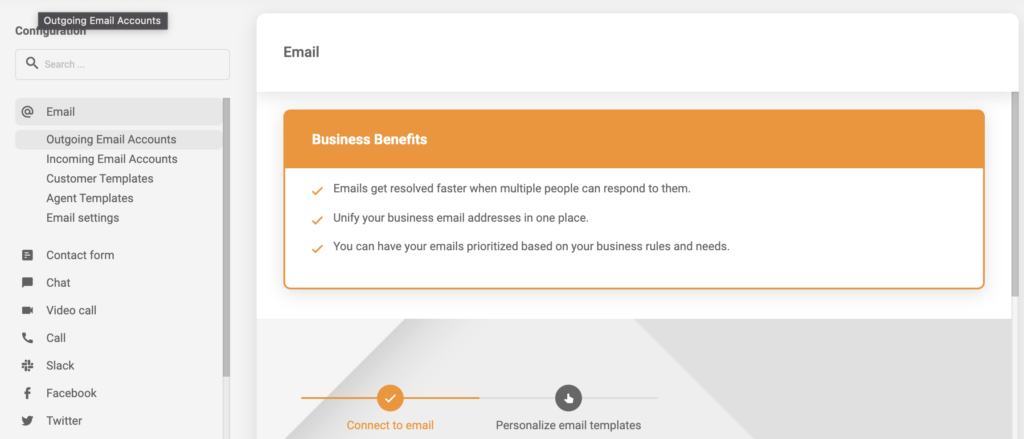 E-mailintegration med LiveAgent