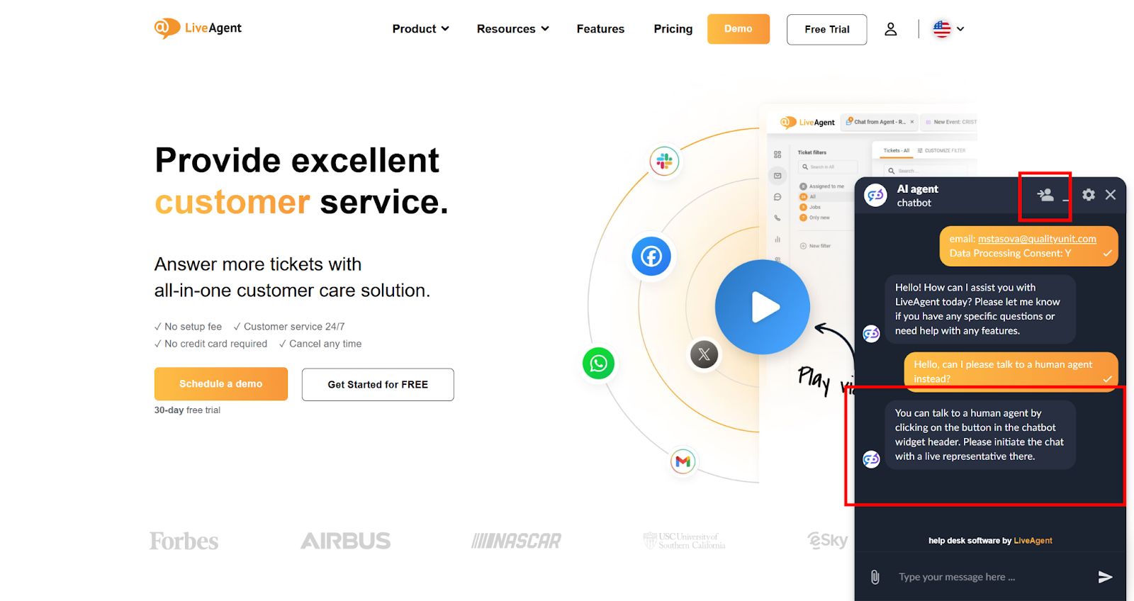 AI Chatbot-funktioner