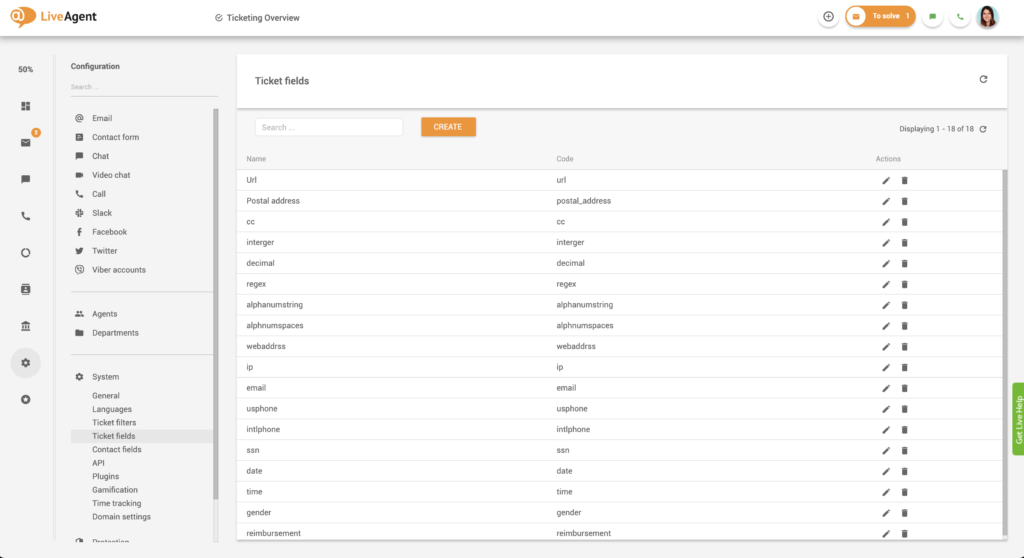 Funktioner til billetfelter