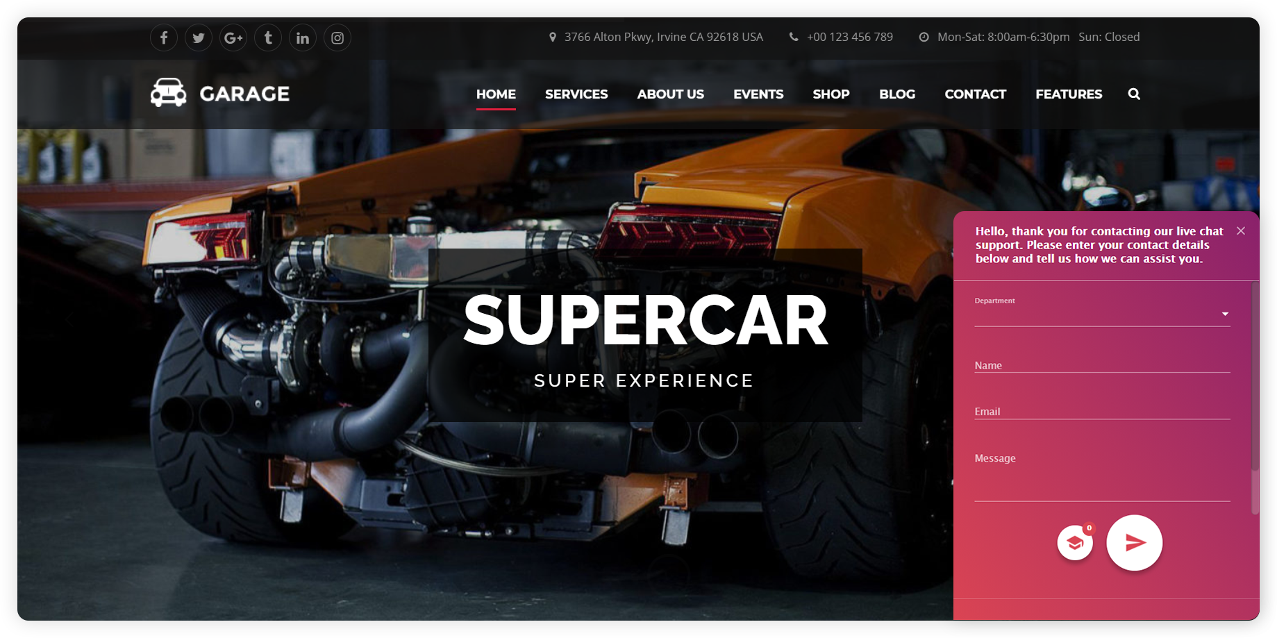 Eksempel på før-chat-undersøgelse