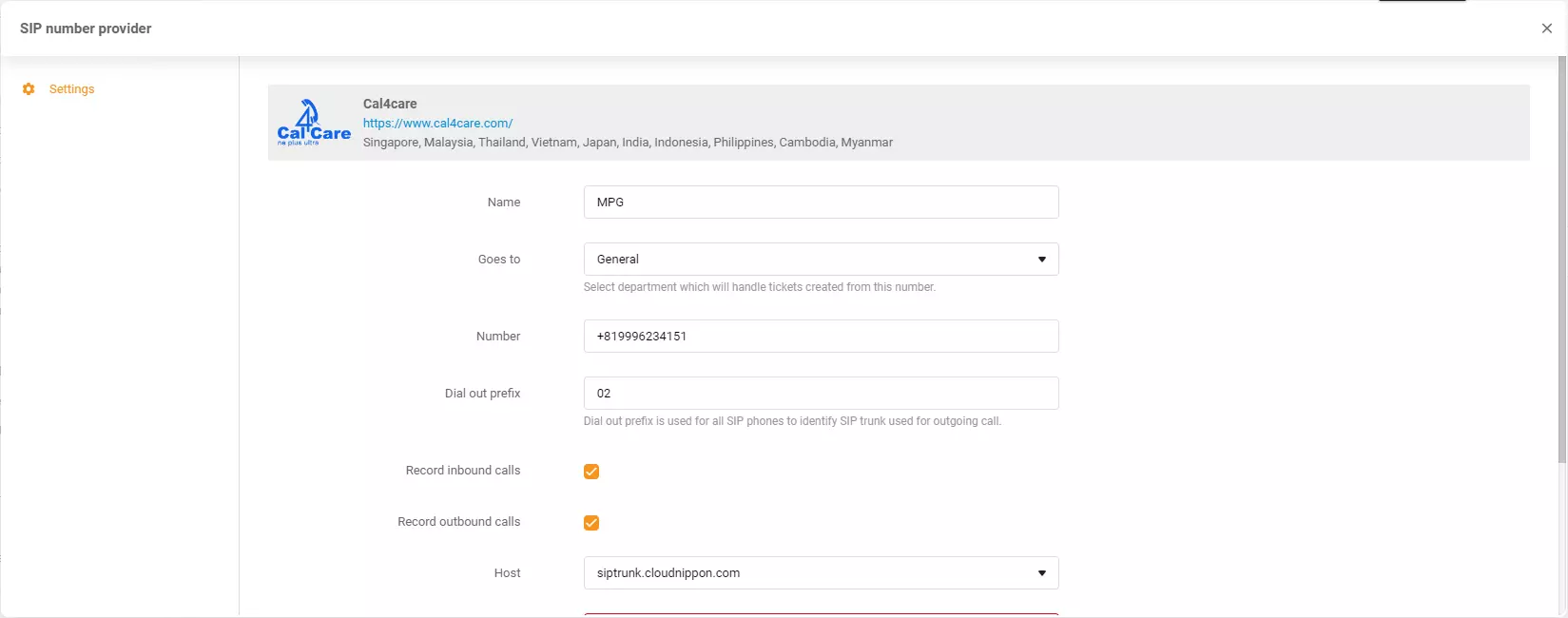 Cal4Care-legitimationsoplysninger