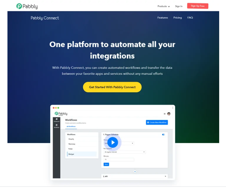 Pabbly Connect UI