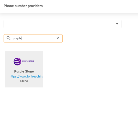 Purple Stone provider