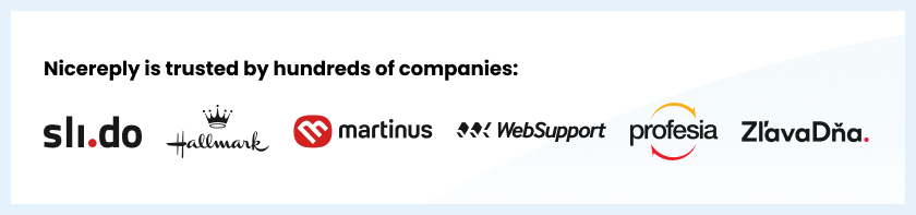 Virksomheder betroet af Nicereply