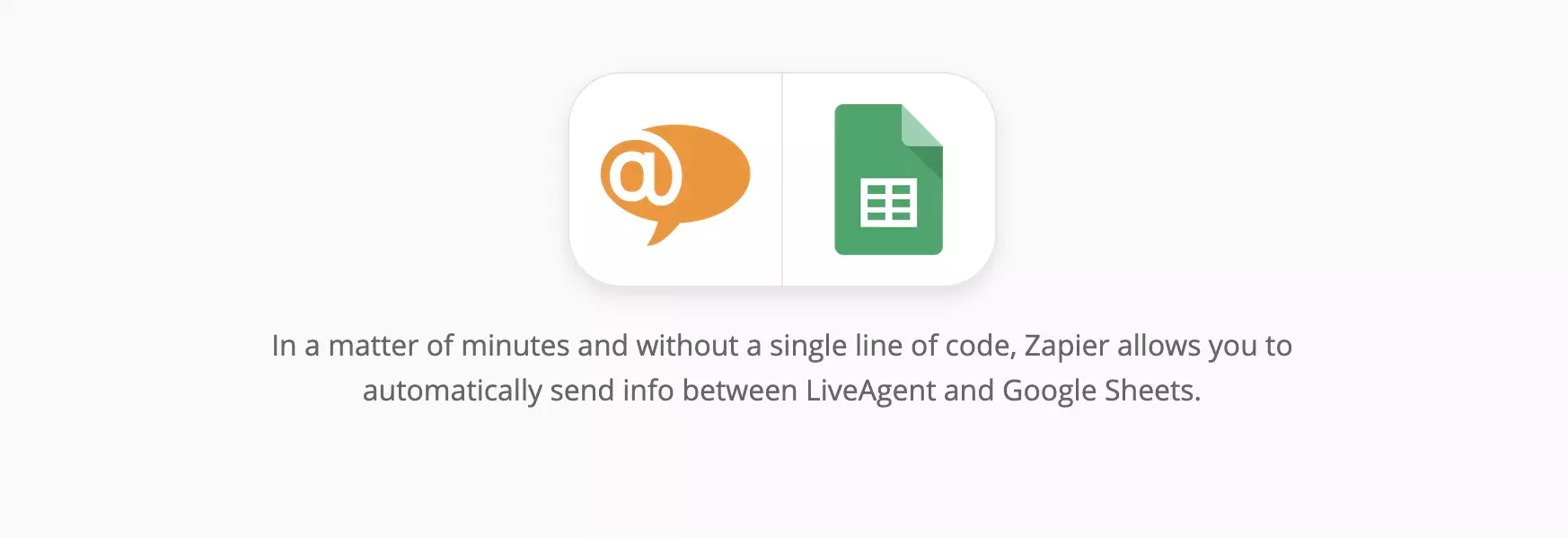LiveAgent og Google Sheets-integration på Zapier