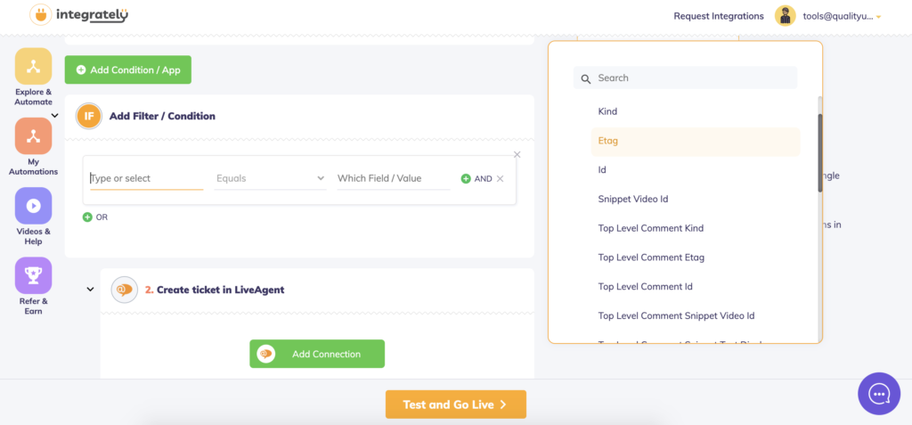 Automation builder til omfattende workflows