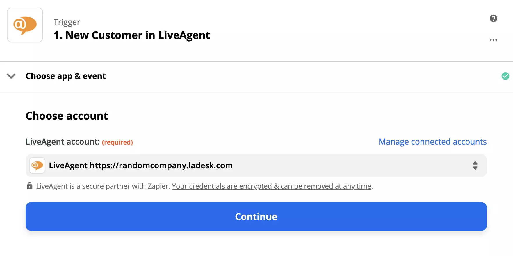 LiveAgent-trigger opsætning
