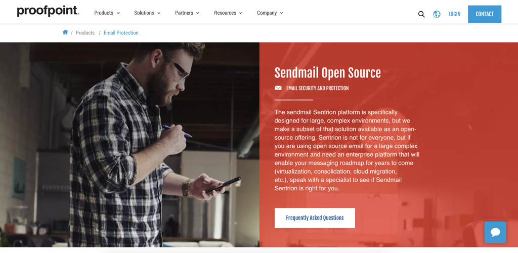 Sendmail hjemmeside med downloadmulighed og information