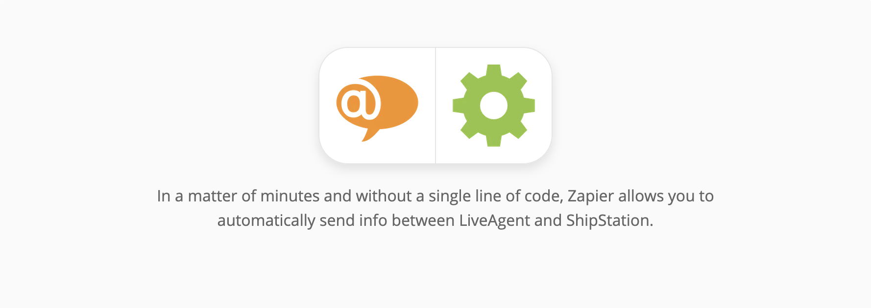 LiveAgent og ShipStation-integrationside på Zapier