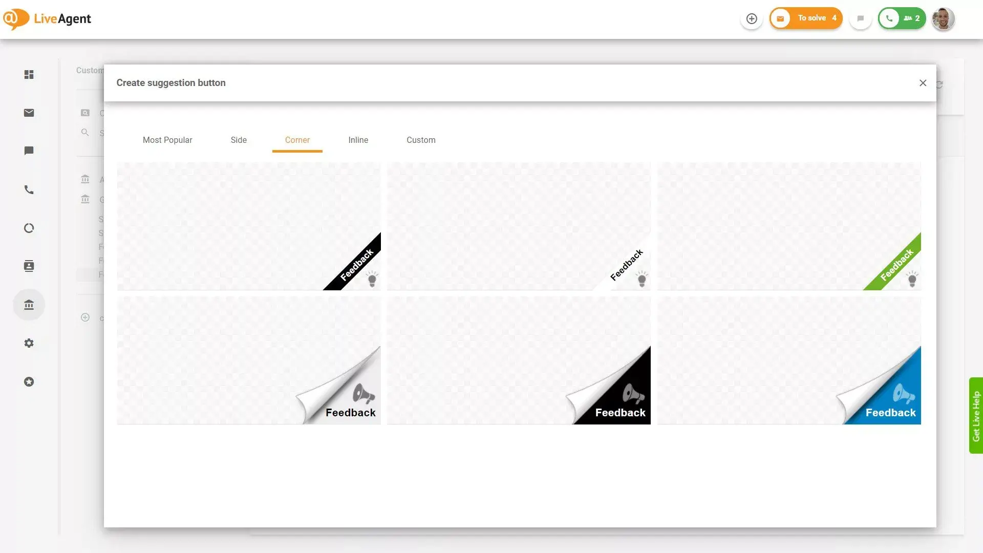 LiveAgent Feedback og forslag