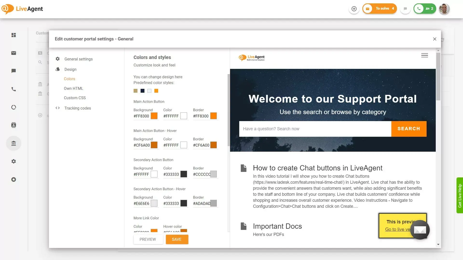 LiveAgent Vidensbase