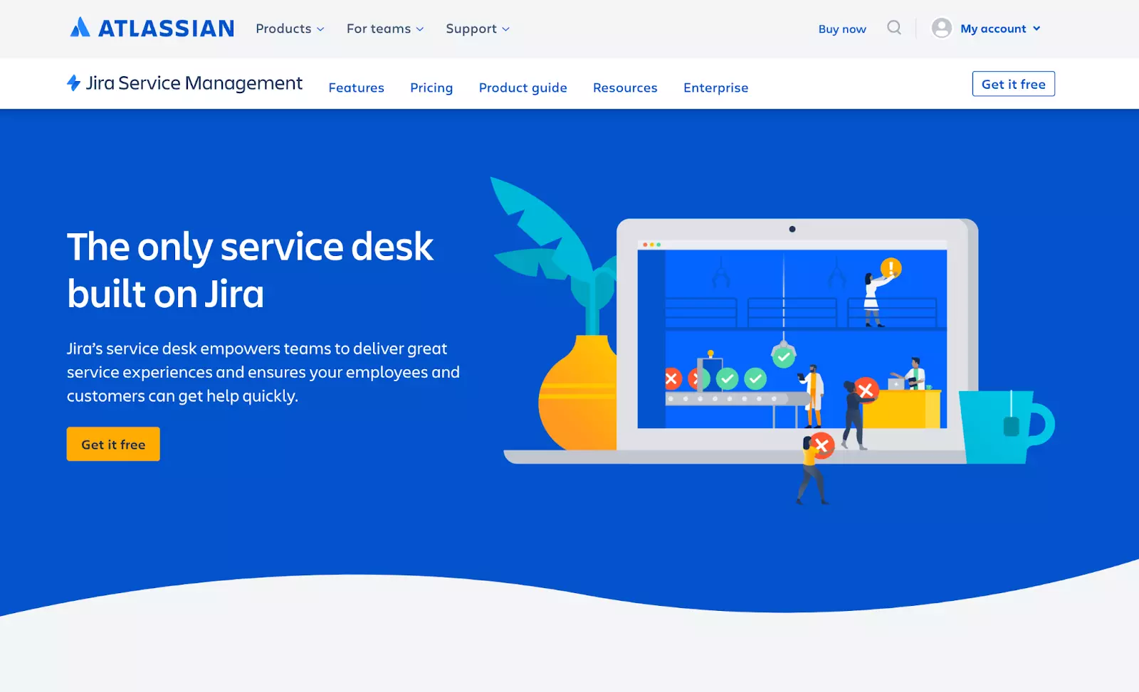 Jira ticketing system hjemmeside