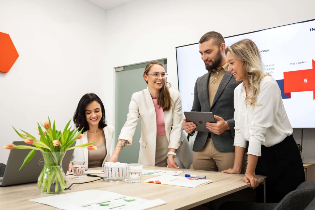 INNPROs kundesupportteam på mødet