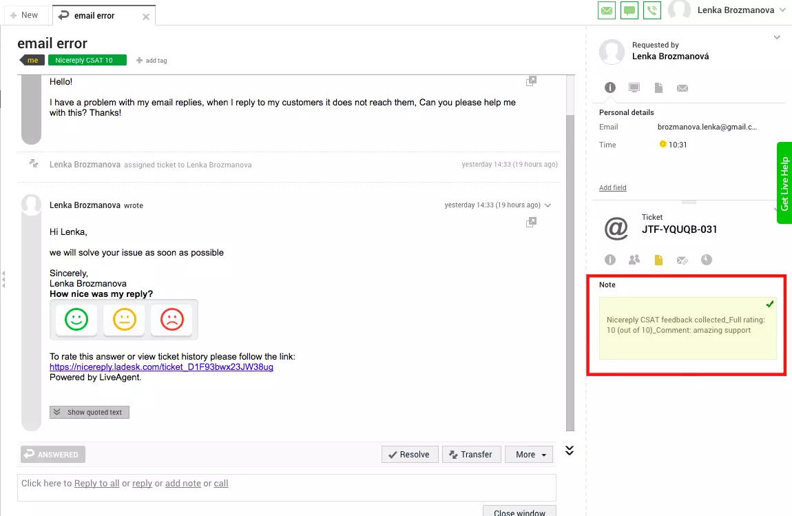 Kundeundersøgelse vurderer agenter